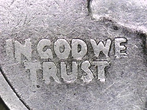 1934-P Washington Quarter Error Variety - Doubled Die Motto Obverse - FS-101 - Picture 1 of 3