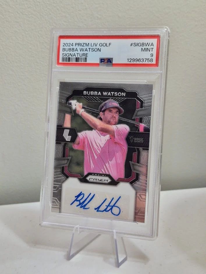 2024 Panini Prizm LIV Golf - Bubba Watson Auto PSA 9 - Masters Champion #SIG-BWA - Image 1 of 2