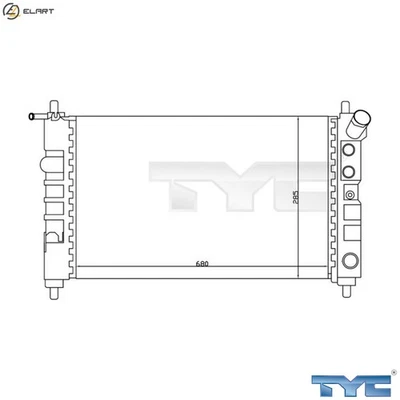 RADIATOR ENGINE COOLING 725-0005 FOR OPEL X 10 XE 1.0L 3cyl CORSA B 1.2L 4cyl - Image 1 of 4