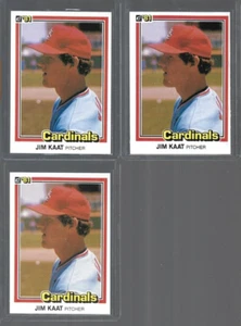 Jim Kaat-St. Louis Cardinals-1981 Donruss Baseball Lot of 3 Cards #536 - Picture 1 of 2