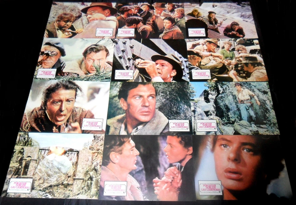 1943 For Whom the Bell Tolls ORIGINAL 1ST SPAIN LOBBY CARD SET Gary Cooper  - Image 1 of 1