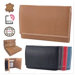 Geldbörse Rindleder Herren & Damen Echt Leder Portemonnaie Geldbeutel Portmonee - Bild 1 von 26