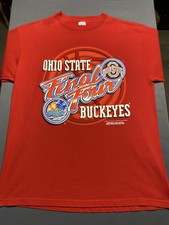 Vtg 90s Logo Athletic Ohio State Buckeyes 1999 NCAA Final 4 T Shirt Sz XL Mint