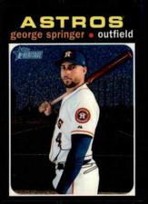 2020 Topps Heritage Chrome George Springer 474/999 Houston Astros