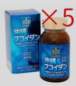 Mozuku Fucoidan Kanehide Bio 42000mg Okinawa 180 capsules Set of 5 Okinawa - Picture 1 of 5