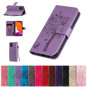 Case For iPhone 16 15 14 13 Pro Max 12 11 XS XR 8 Leather Card Wallet Flip Cover - Picture 1 of 23