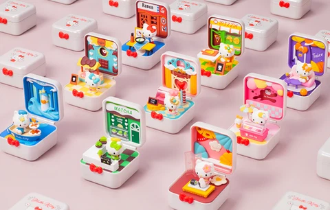 POP MART Sanrio Hello Kitty Food Town Cuisine Scene Confirmed Blind Box Figure！ Cover