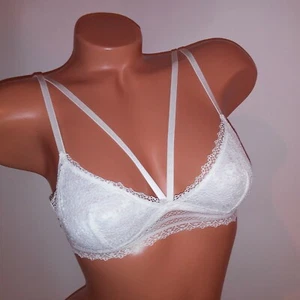 Victoria Secret Bralette Bra Daisy Lace Strappy Unlined Wireless Strappy - Picture 1 of 52