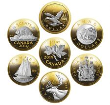 2019 5oz Big Coin Series set, Seven Coins in Premium Wood Case
