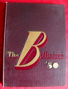 Anuario de la escuela secundaria Bellevinois Belleville 1950 oeste de Illinois - Imagen 1 de 1