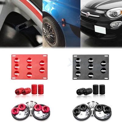 Juego matrícula remolque + tapa válvula aire + sujetador liberación para Fiat 500X 2016-2022 Foto 1 de 4