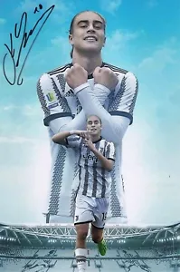 Kenan Yildiz UH (20x30cm / 10x8" ) JUVENTUS Autogramm signed PHOTO PROOF GF164 - Picture 1 of 2
