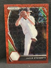 2021 Panini Prizm Draft Picks Red Velocity Jacob Steinmetz Rookie #PDP77