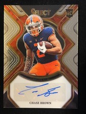 2023 Panini Select Draft Picks Chase Brown Rookie Auto