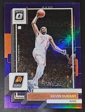 Kevin Durant 2022-23 Donruss Optic HOLO PURPLE PRIZM Parallel Insert Card (no.9)