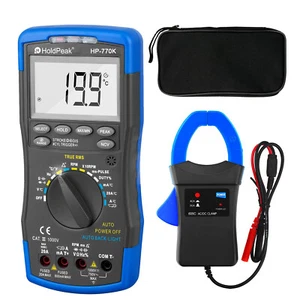 HoldPeak KFZ Multimeter 600A Digital mS PULSE Tach Verweilzeit Temp RPM Tester - Bild 1 von 11