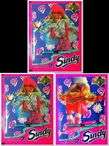 3x UPPER DECK HASBRO 1995 SINDY DOLL BARBIE PINK 18 STICKERS SEALED PACK LOT - Picture 1 of 5