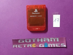 Memory Card Tarjeta de Memoria transparente original Ps1 Play Station leer 17 - Imagen 1 de 2