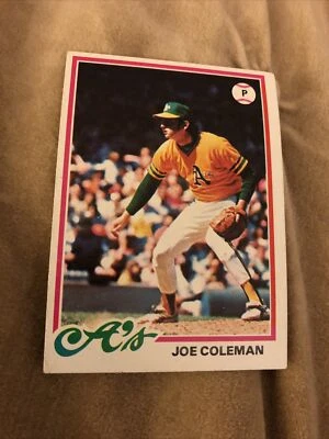 1978 Topps #554 Joe Coleman Oakland Athletics - Image 1 of 2