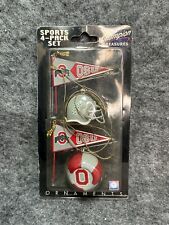 Ohio State Champion Treasures Sport 4-Pack Christmas Ornaments NEW IN BOX