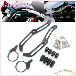 50mm Shock Remote Reservoir Mounts Brackets Fit For Harley Touring Bagger 14-22 - Bild 1 von 16
