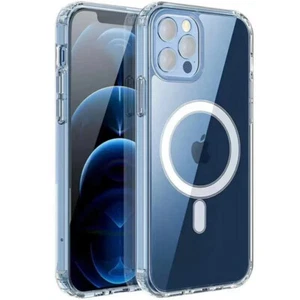Coque Magnétique Antichoc MagSafe Pour IPhone 15 14 13 12 ProMax Transparente - Photo 1 sur 4