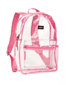 Dickies klar rosa Rucksack ~ NEU ~ 17x13x5,75"" ~ PVC ~ Student ~ Konzerte ~ Stadion - Bild 1 von 3