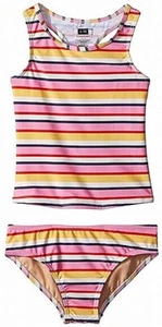 Toobydoo Baby Girl's 172373 Sunshine Stripe Tankini Set Size 3/4 - Picture 1 of 1