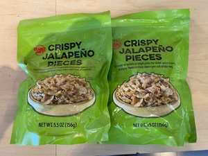 Trader Joe's 5.5 oz CRISPY JALAPENO PIECES Spicy Snack Salad Topper - Picture 1 of 3