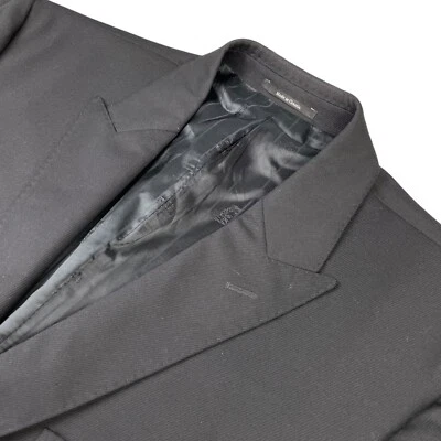 Versace Men’s Wool Stretch 2-Button Blazer Black • 44L US | 54 EU - Image 1 of 4