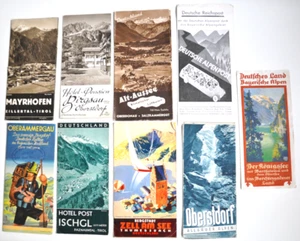 Folleto de viaje guía de viaje colección 9 piezas de los Alpes, años 1930/50 aprox. - Imagen 1 de 6