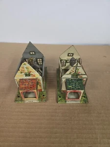 K Pair of Lionel Pre-War O Scale Bungalows 184-A1 No Roofs - Picture 1 of 6