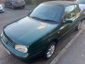 VOLKSWAGEN GOLF KARMANN 1.6 CONVERTIBLE PETROL MANUAL GREEN 2 DOOR 1999 - Picture 1 of 24