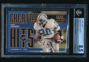 1998 Leaf Rookies & Stars Greatest Hits #16 Barry Sanders BGS 8.5 /2500 - Picture 1 of 2
