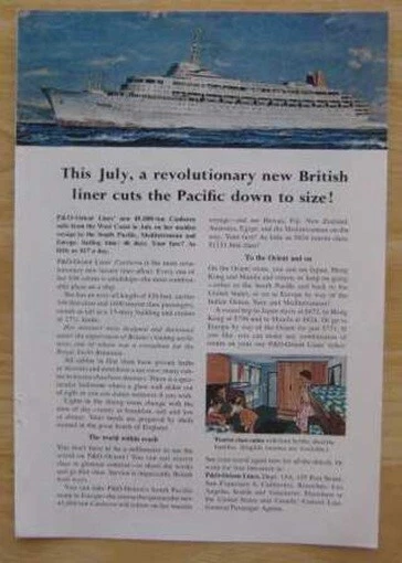 CANBERRA (P&O) 1960 Ad Announces New Liner - Image 1 of 1