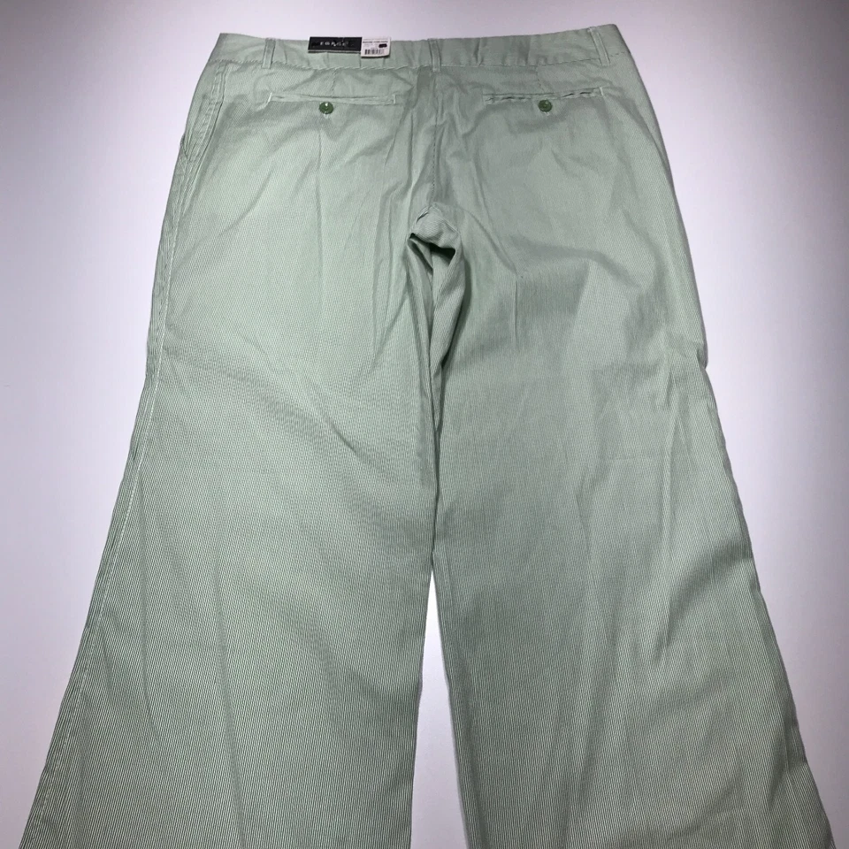 Pantalones George ME Mujer Talla 26P Verde Rayas Bedford Cordón Bota Pierna Elastizados Nuevos con Etiquetas Foto 1 de 4