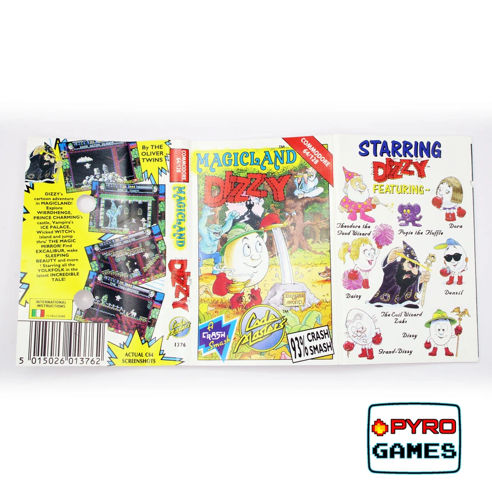 Magicland Dizzy - Inlay (No Game) - Commodore 64/128 - Image 1 of 1