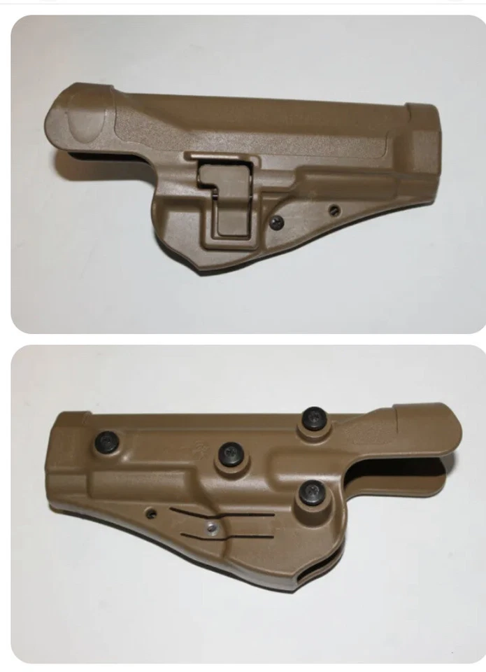 US Army Blackhawk CQC Tan RH Holster for Beretta 92/96 C1375 No Paddle w/ Screws - Image 1 of 1
