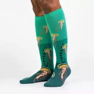 Ocean Bloom on Women's Knee High Socks by Sock It To Me - Picture 1 of 3