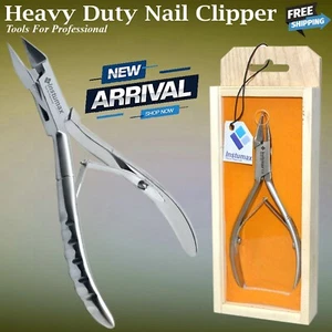 Heavy Duty Chiropody Ingrown Toe Nail Cutter Clipper Podiatry Nipper With Box - Picture 1 of 3