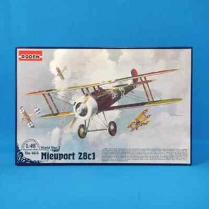 Roden 403 Nieuport 28c1 French Fighter Aircraft 1/48 Scale Model Kit World War I - Imagen 1 de 13