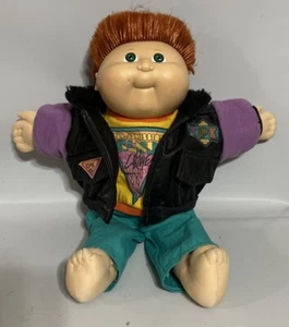 Rarität 1980’s Vintage Cabbage Patch Free Admission Club Cabbage Boy Red Spiked Hair - Bild 1 von 10