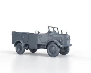 WWII GERMAN Mercedes L1500A no tarp - 1/48 1/56 1/72 1/87 1/100 3D Print - Imagen 1 de 4