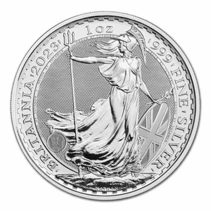 2023 Great Britain 1 oz Silver Britannia Coronation (BU) - Picture 1 of 3