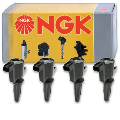 4 pc NGK Ignition Coils for 2011-2019 Lincoln MKZ 2.0L 2.5L L4 Spark Plug ge - Image 1 of 4