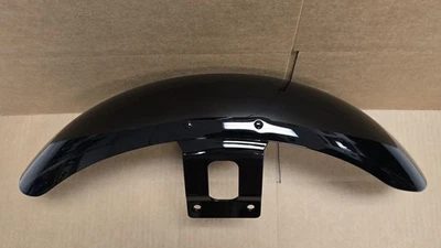 2013 HARLEY SPORTSTER LOW 883 1200 OEM ПЕРЕДНЕЕ ШИРОКОЕ КРЫЛО ГЛЯНЦЕВЫЙ ЧЕРНЫЙ - Изображение 1 из 4