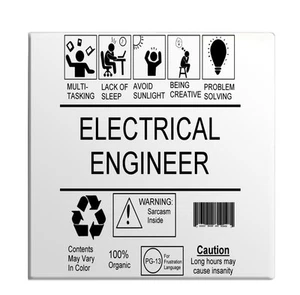 Elektroingenieur Definition Symbole Leben Zitat Kühlschrank Kühlschrank Tür Magnet - Bild 1 von 7