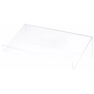 Plymor Clear Acrylic Elevated Book Display Stand w/ 2" Ledge, 24"W x 12"D x 6"H - Picture 1 of 1