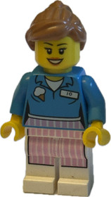 Lego MINIFIG Lego Ice Cream Jo Minifigure from set 70804 The Lego Movie