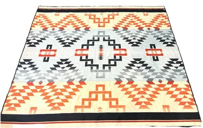 Pendleton Wool Blanket Home Collection Aztec Queen USA EUC Bedding - Image 1 of 4